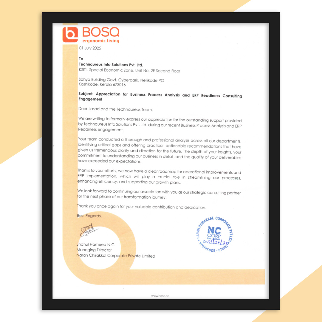 Appreciation Letter from BOSQ - Image