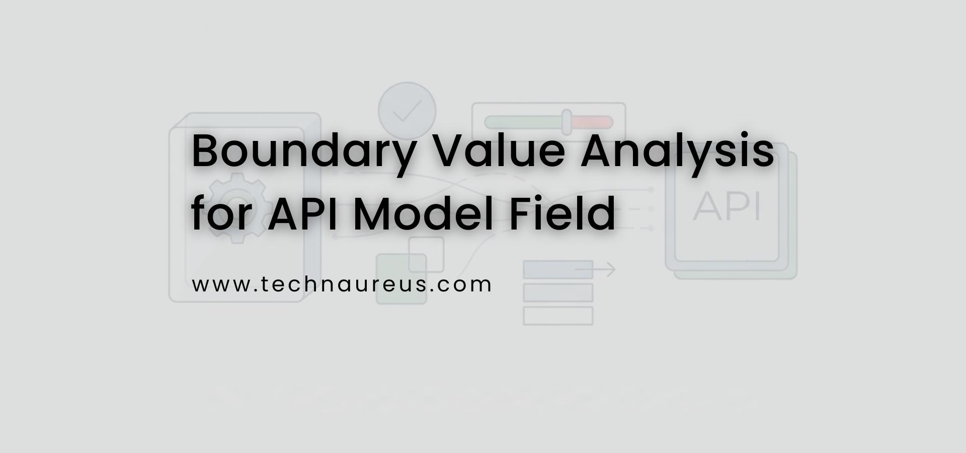 Boundary Value Analysis for API Model Field Banner Image