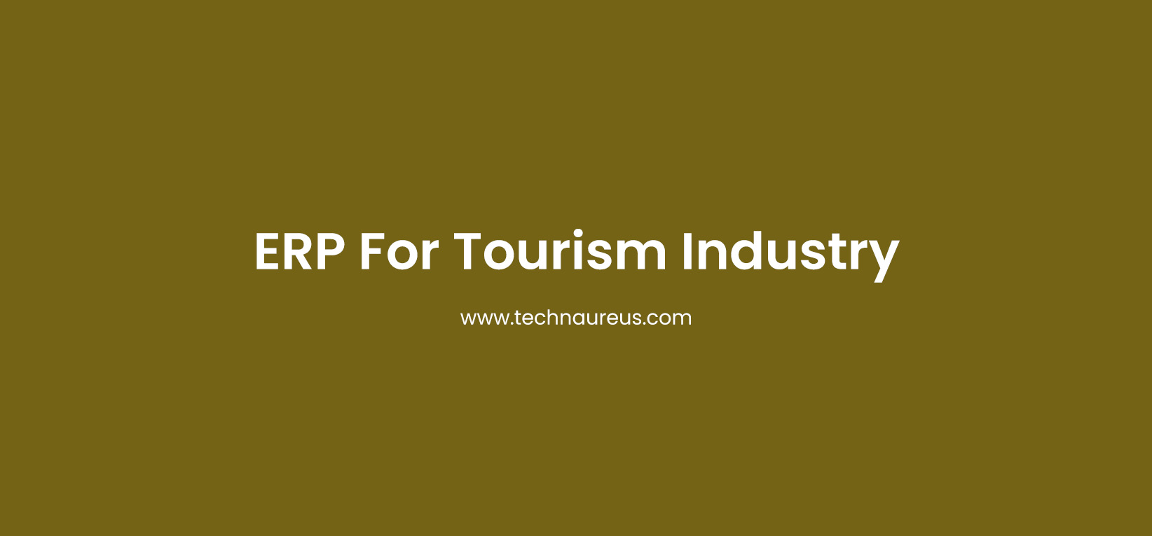 ERP For Tourism Industry