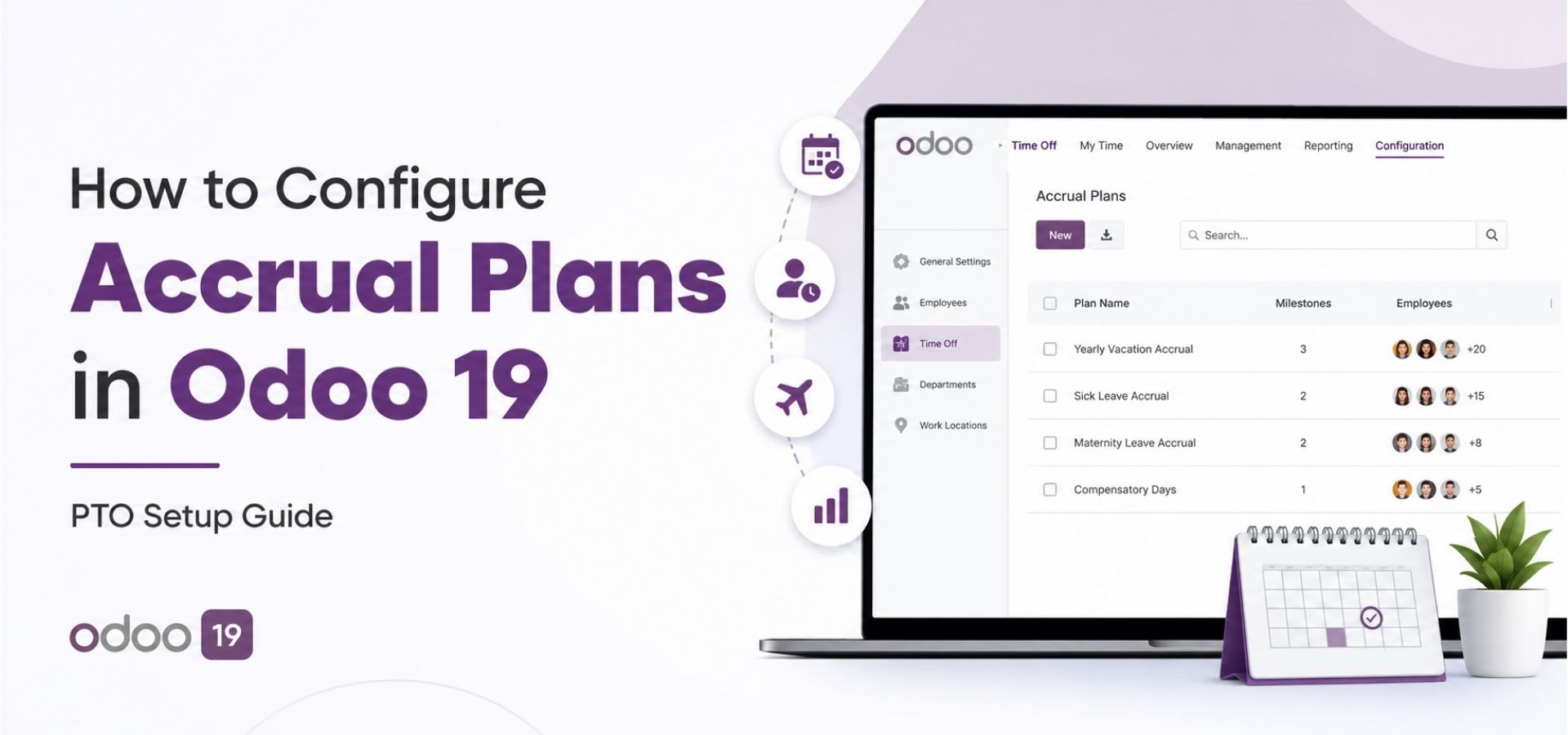 How to Configure Accrual Plans in Odoo 19 Banner Image