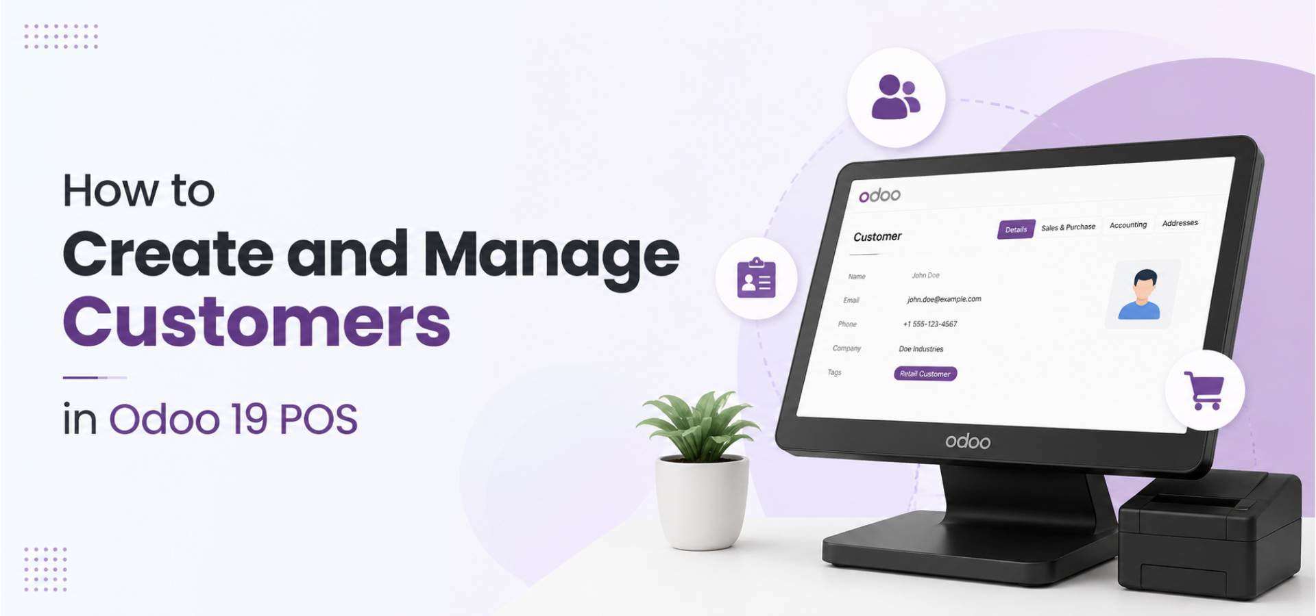 How to Create and Manage Customers in Odoo 19 POS Banner Image