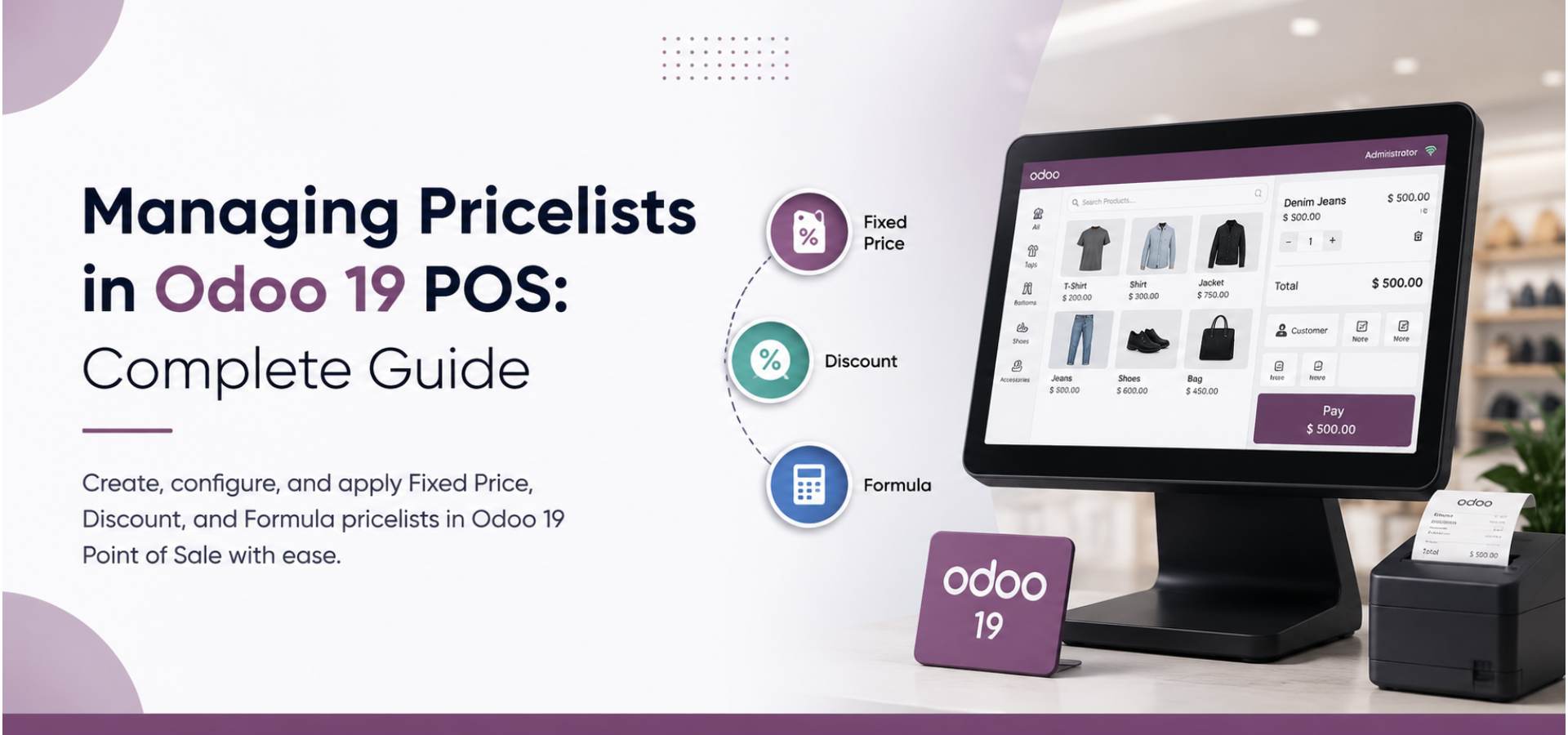 Managing Pricelists in Odoo 19 POS Banner Image