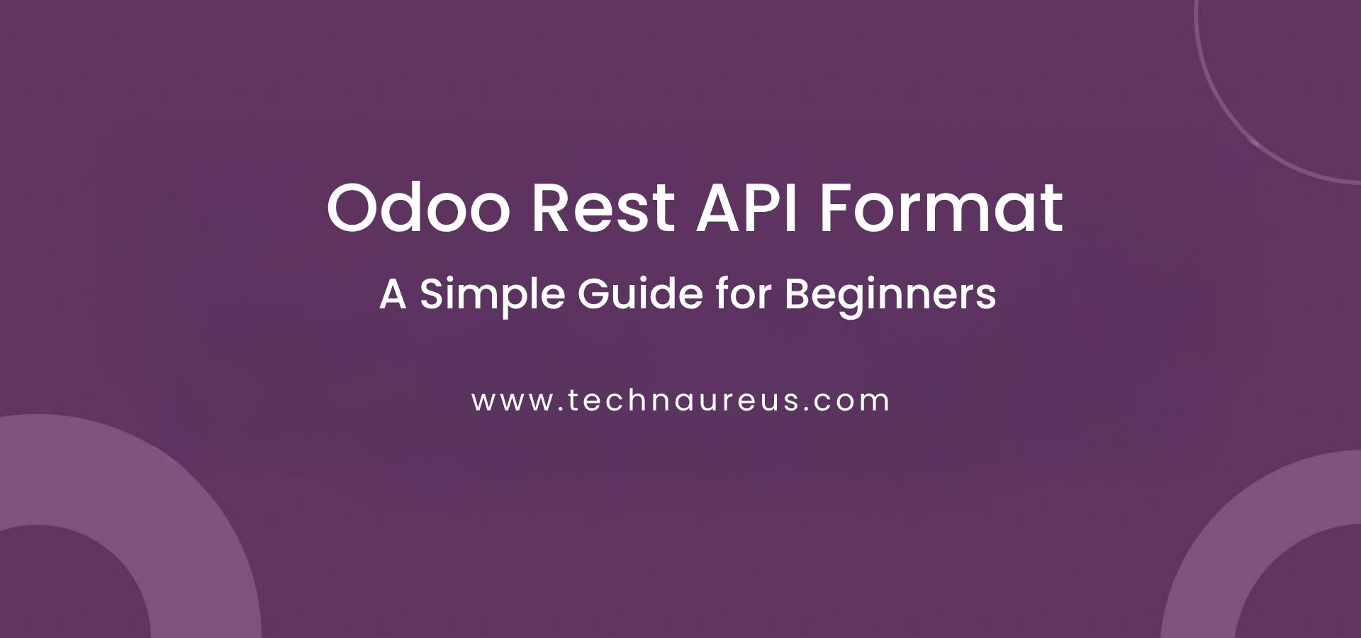 Odoo Rest API Format Banner Image