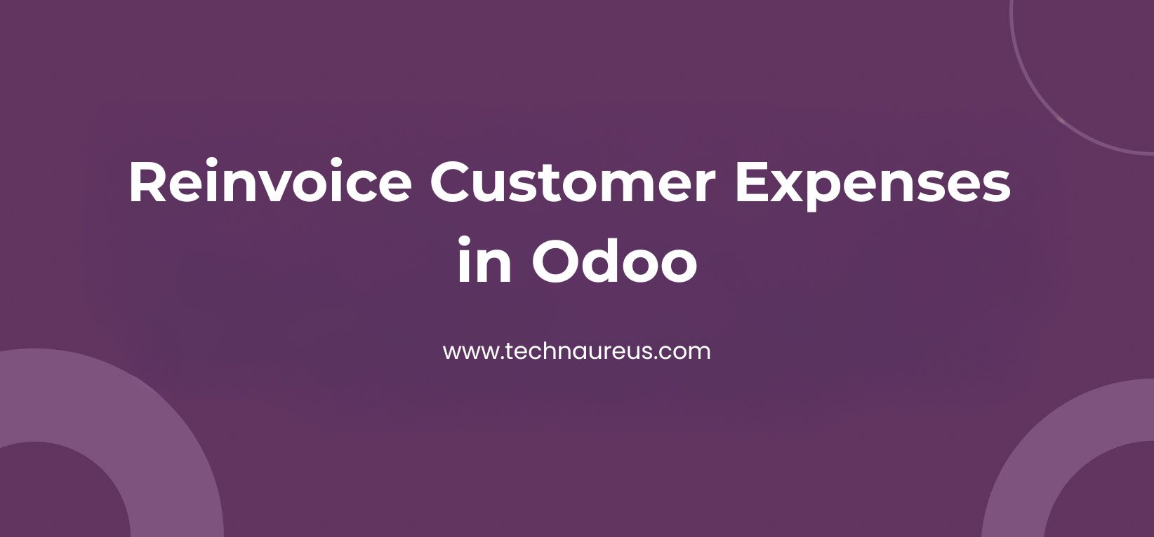 Reinvoice Customer Expenses in Odoo Banner Image