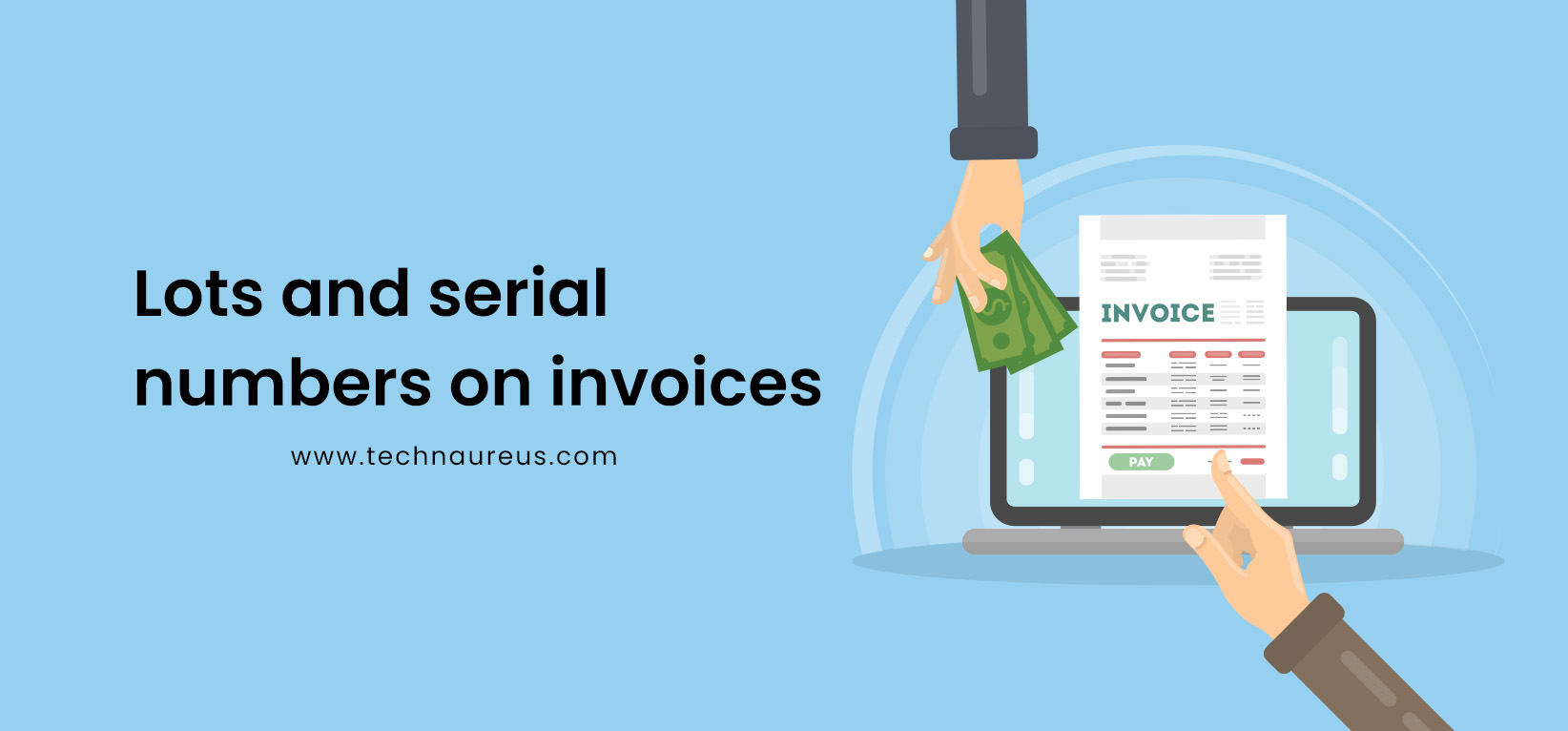 Lots and serial numbers on invoices