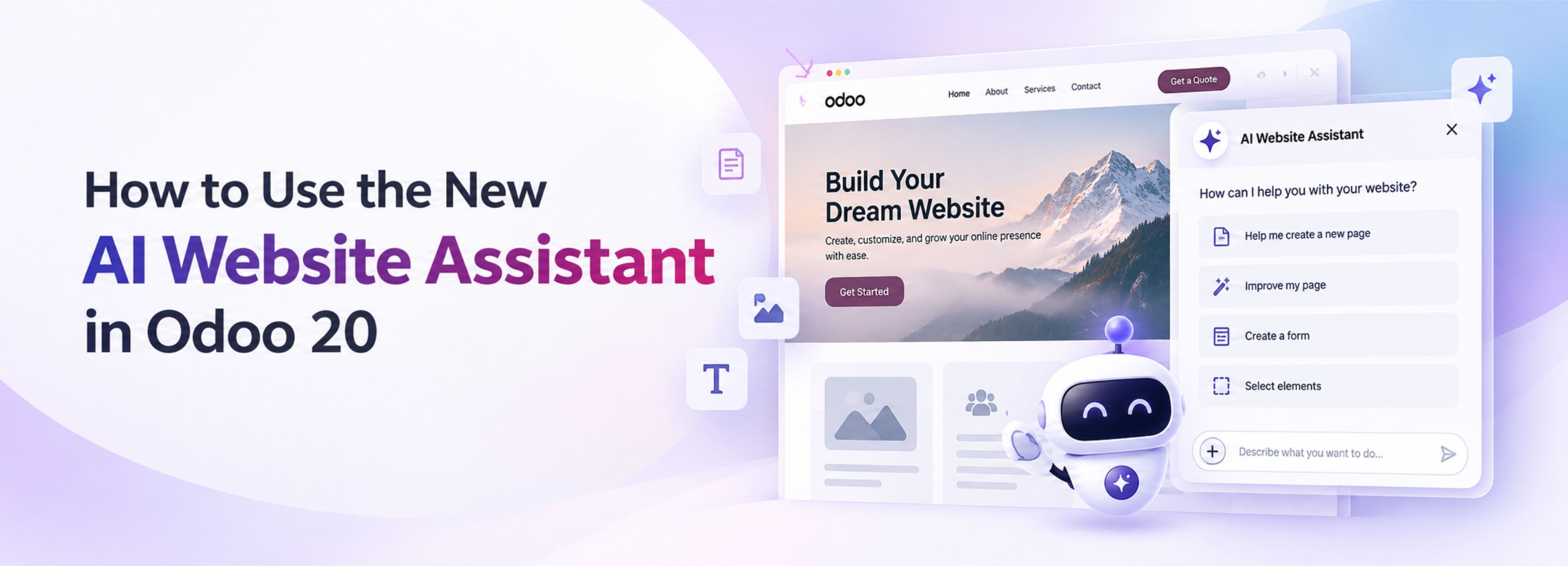 How to Use the New AI Website Assistant in Odoo 20