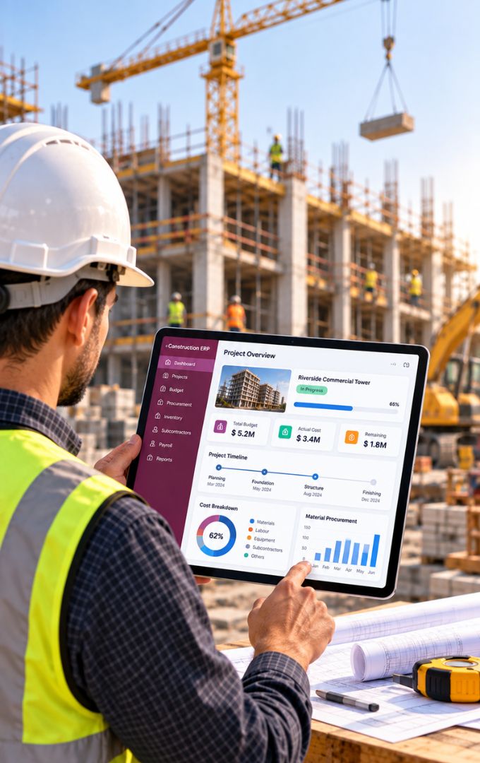 Construction ERP Software Banner Image