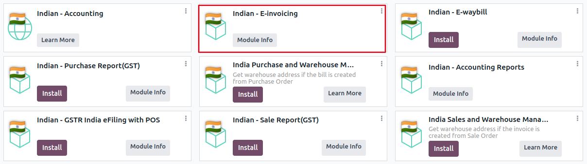 Indian E-invoicing in Odoo 17